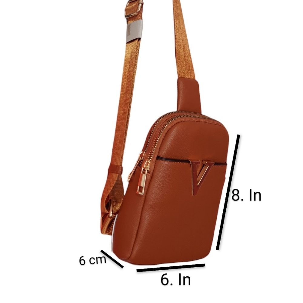 Crossbody Bags Women Small Fanny Pack New Front or Back Wear, Vegan Leather - Picture 3 of 12